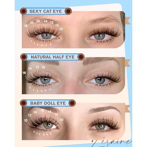 Brown Lash Clusters With Bottom Eyelash Clusters Natural Look Cluster Eyelash Extensions 300Pcs Dark Brown Wispy Lash Clusters D-Curly Individual Lashes 10-16MM by Zegaine