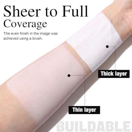 White Liquid Foundation for Halloween Makeup, Costume & Cosplay