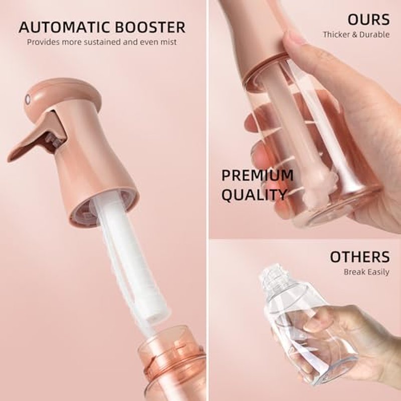 airbee 2-Pack Continuous Mister Spray Bottle for Hair & Plants
