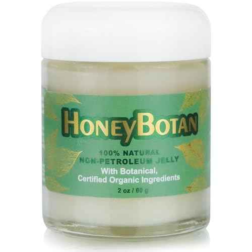 Beesaluxe HoneyBotan - 100% Natural Unpetroleum Skin Balm with Organic Ingredients - Petroleum Jelly Alternative for Lips, Hands, Baby Care, Makeup Remover, and More (2 Ounce)