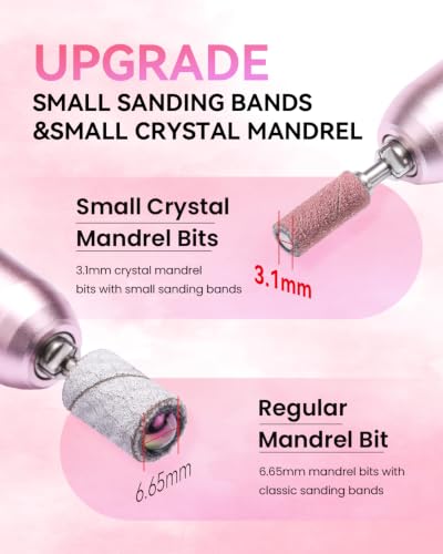 Makartt 180/240 Grit Sanding Bands Set - 100 Pcs with 3.1mm Mandrel