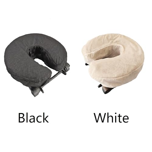 ZMDREAM Disposable Face Cradle Headrest Covers White 75-Pack - Fits Standard Massage & Spa Cushions