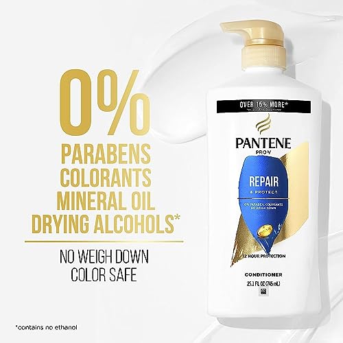 Pantene Shampoo, Conditioner and Hair Treatment Set, Repair & Protect for Damaged Hair, Safe for Color-Treated Hair