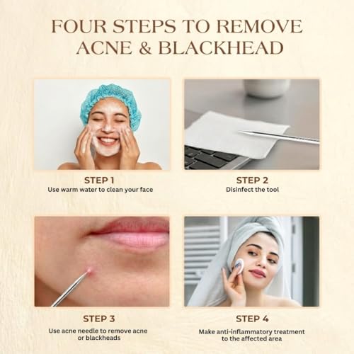 Blackhead Remover Tool Set - 2 Pcs Comedone Extractor Kit