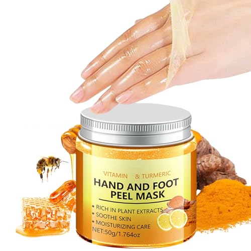Turmeric Exfoliating Hand & Foot Peel Mask - Moisturizing Wax Film