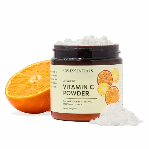 Ultra Fine Vitamin C Powder, 100% Pure Ascorbic Acid, Non-GMO, Cosmetic-Grade, Dissolves Instantly for DIY Serums, creams, and toners