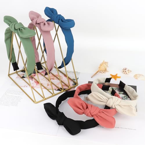 Jaciya Bunny Ears Headband for Girls & Women - Bow Knotted Hair Accessory