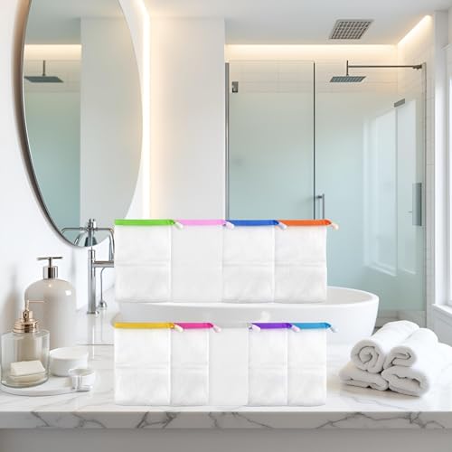 10 Pack Mesh Soap Saver Bags - Travel-Friendly Shower Loofah Organizers