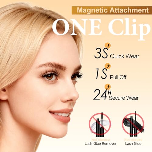 Magnetic Eyelashes No Glue, No Eyeliner Required