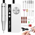 Lilonthy Professional Electric Nail Drill Kit White, 40000RPM USB Fast Charge