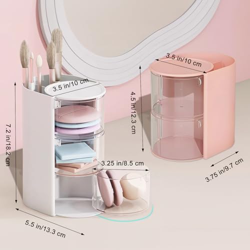 Rotating Hair Accessories Organizer & Brush Holder for Girls