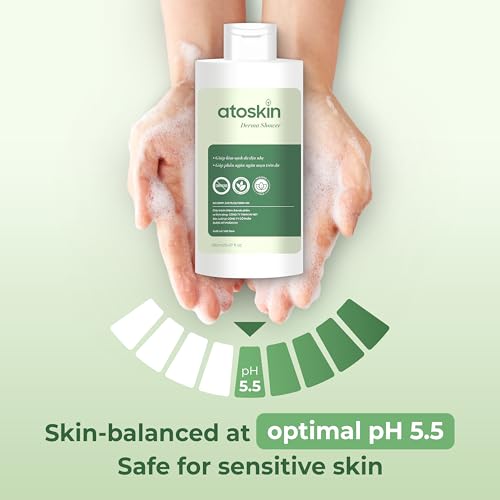 Atoskin Derma Shower ? Herbal Body Cleanser for Oily & Acne-Prone Skin, with Rosemary & 7 Botanical Extracts (9.47 oz)