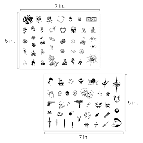 Los Vatos Temporary Finger Tattoos - Chicano Gangsta Designs