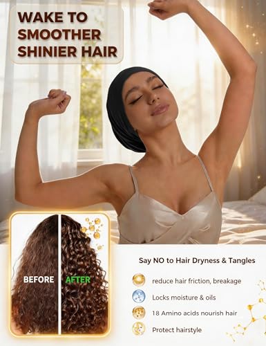 Mulberry Silk Sleep Bonnet for Hair Protection