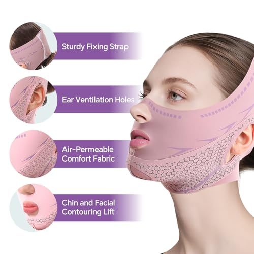 V-Line Chin Lift Mask with Double Chin Reducer Strap