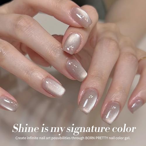 Born Pretty Moonlight Nude Cat Eye Magnetic Gel Nail Polish, 15ml