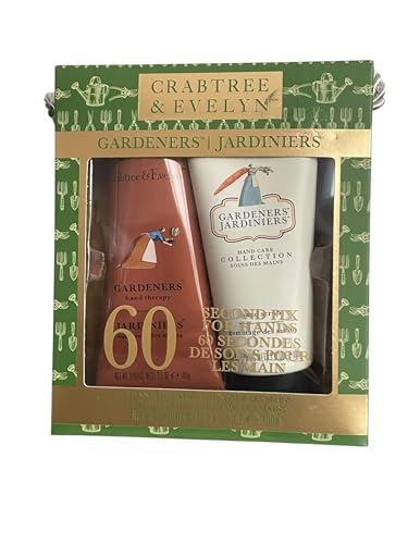 Crabtree & Evelyn Gardeners Hand Therapy Cream & Scrub Set, 3.5 oz