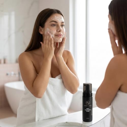 Brow & Lash Cleanser Foam with Damascus Rose – 5 Fl Oz
