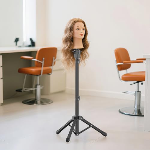 Adjustable Wig Stand Tripod 50" with Accessories & Carrying Bag