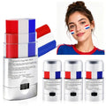 Red White Blue Eye Black Stick - Patriotic Face Paint 4Pc Set