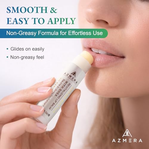 Azmera Cocoa Butter Lip Balm - Organic Shea Butter, 6g