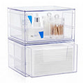 Clear Acrylic Face Towel Dispenser with U-Shaped Opening | HOMETUK