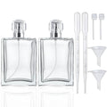 YU FENG Refillable Perfume Spray Bottles 100ml - 2 Pack Clear Glass