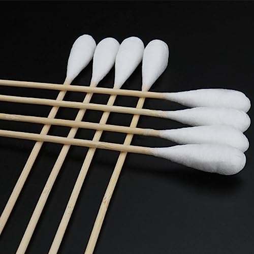 100PCS Medical Grade Long Cotton Swabs – 20cm High Absorbency