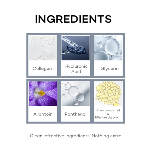 Hydrolyzed Collagen, Hyaluronic Acid Hydrating Complex Eye Contour Serum, Treatment for Dark Circles, Puffy Eyes, Wrinkles, Under Eye Bags, Fine Lines, Anti-Aging Renewal Effective Formula