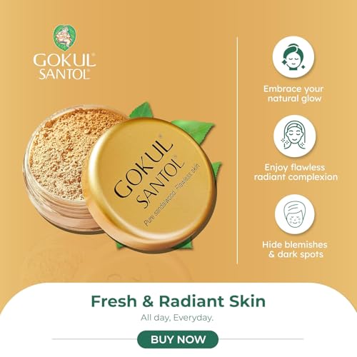 Sandalwood Face Powder 10g - Natural Makeup by Gokul
