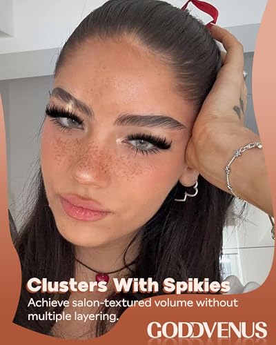 Goddvenus Manga Lash Clusters D Curve 12-18mm Wispy Eyelash Extensions
