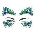 Festival Face Gems Sticker - Self-Adhesive Emerald Green