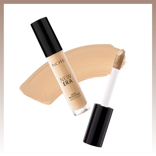 NOTE New Era Skin Protecting Concealer - High Coverage Natural Finish Make Up - Under Eye Concealer Face Makeup and Skincare - 50-0.19 oz