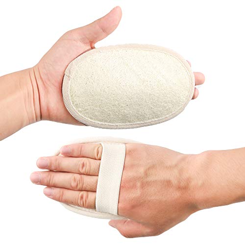 10-Pack Natural Luffa Loofah Sponge - Body Exfoliator