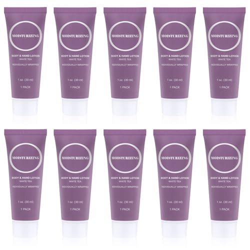 Travel Size Body Lotion, Small Hand Cream Lotion Bulk, Nourishing Extra Dry Skin Individually Wrapped Mini Bottle Shower Moisturizer Lotion Toiletries for Travel Hotel Homeless 1 oz (Pack of 30)