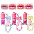 3-Piece Lip Gloss Set with Bracelet Design – Kids Tinted Moisturizing
