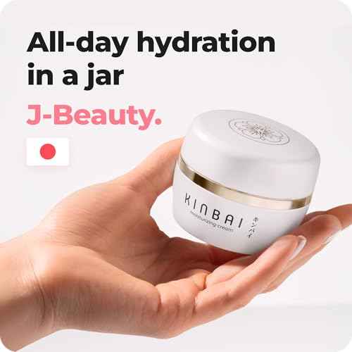 Moisturizer - Hydrating Face Cream for Dry Skin - Lightweight, Silky Texture - Collagen Boosting Peptides - Made in Japan - Wildflower Fragrance