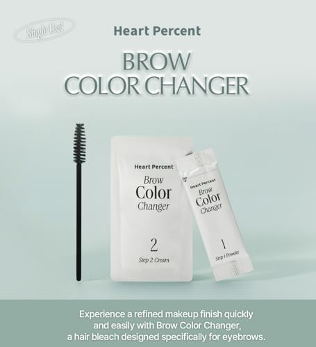 Eyebrow Bleach Kit - 6 Single Use Color Lightening Packets