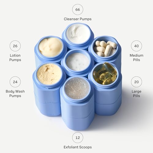 Cadence Extender - Add On to Any Flex Magnetic Containers with Lids,Extension to Travel Bottles for Toiletries - Carry On Travel Essentials For Women/Men - Adds Additional 1.43 fl oz - 3pk, Sand