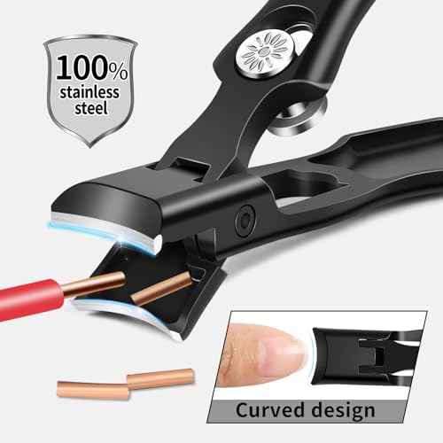 Nail Clippers for Men Toenail Clippers and Fingernail Clipper Toe Nail Clippers for Women Nail Clipper with Long Handle Wide Jaw