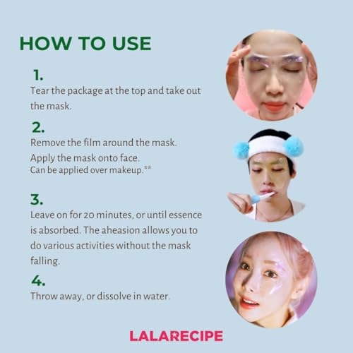 LALARECIPE Heart Goggle Moisture Eye Mask ? Hydrating & Cooling Hydrogel Patches with 8-Hyaluronic Acid, Avocado & Collagen ? Korean Skincare for Dry & Sensitive Skin (Pack of 10)
