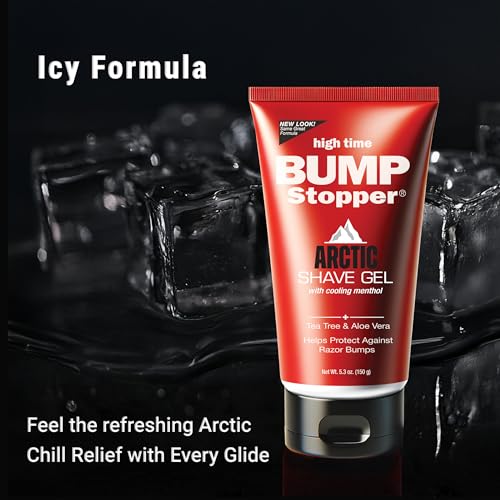 High Time Bump Stopper Shave Gel Arctic Haze 5.3 Ounce (156ml) (2 Pack)