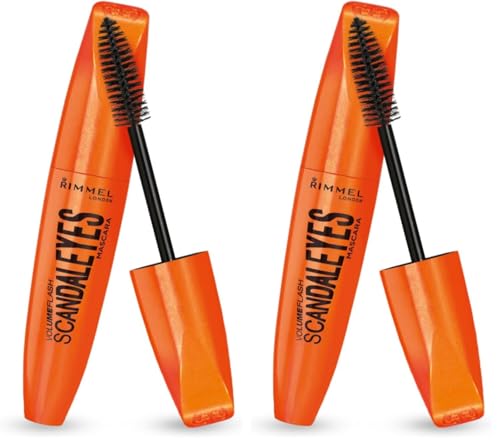 Rimmel Scandaleyes Waterproof Mascara – Extreme Black, 2 Pack