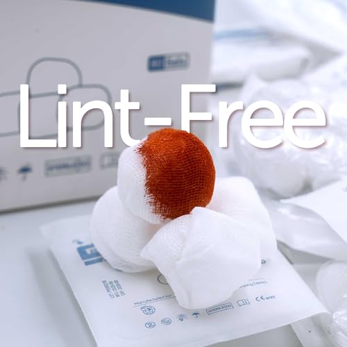 Sterile Cotton Gauze Balls 1 Inch, Pack of 80