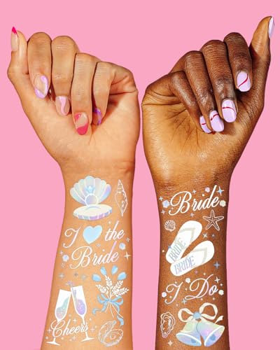 Seashell & Wedding Bell Temporary Tattoos - 54 Designs