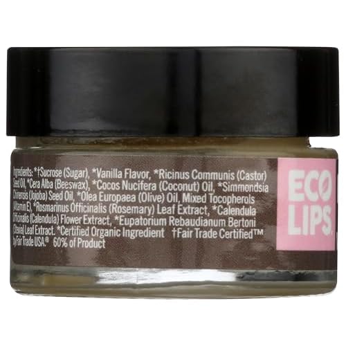 Eco Lips, Lipscrub Vanilla Organic, 0.5 Ounce