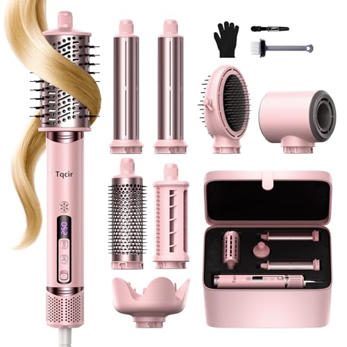 8-in-1 Hot Air Styler Hair Dryer Brush with Auto Wrap Curl