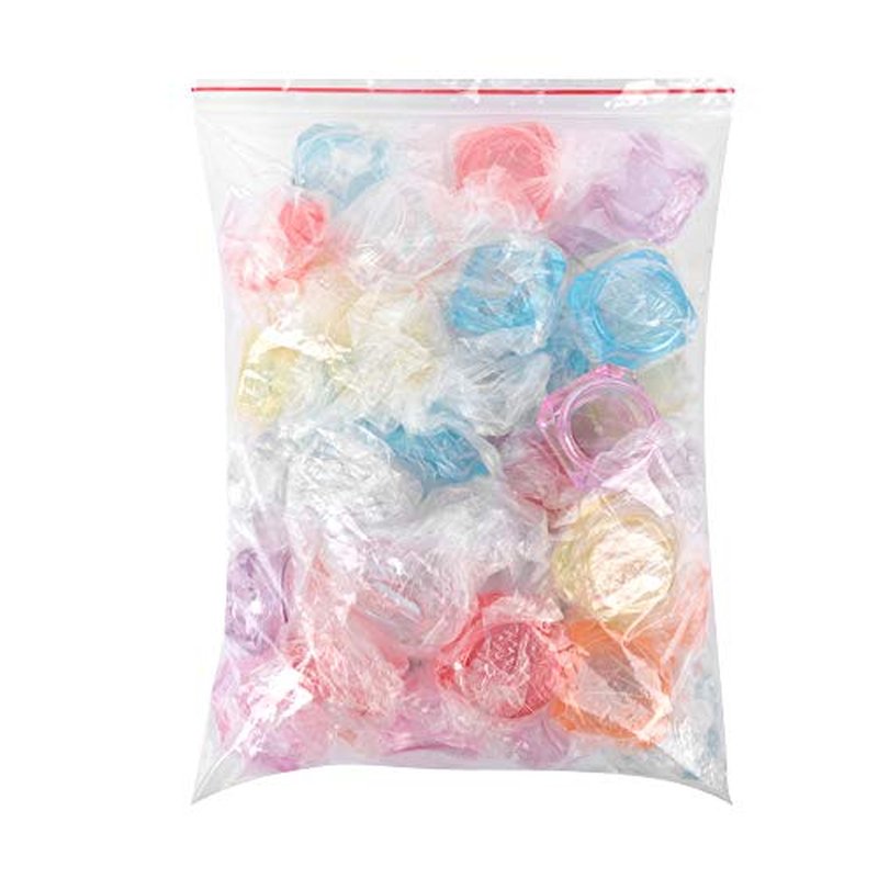 40 Pcs Acrylic Cosmetic Containers - 3g Travel Pots in 8 Colors