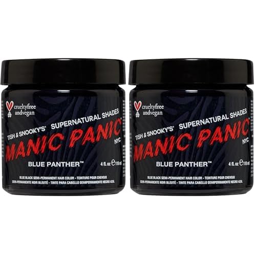 MANIC PANIC SuperNatural Hair Dye Blue Panther (Pack of 2)