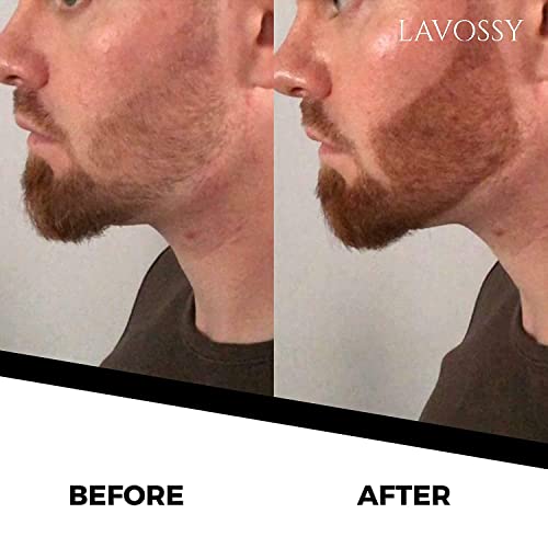 Beard Pencil Filler for Men - Long Lasting and Easy to Use Beard Pen with blending brush results in a sleek & natural look, Water/Sweat Proof filler (1 Count (Pack of 1), Black)